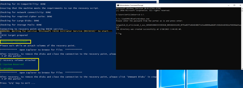 How to Restore either Data from a Virtual Server Hard drive, or the Entire Virtual Server, in any Region